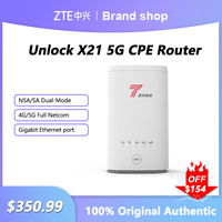 NEW Original Unlock ZLT X21 5G CPE Indoor router Sub 6GHz NSA+SA mesh wifi wireless modem 5g router with sim card Gigabit router