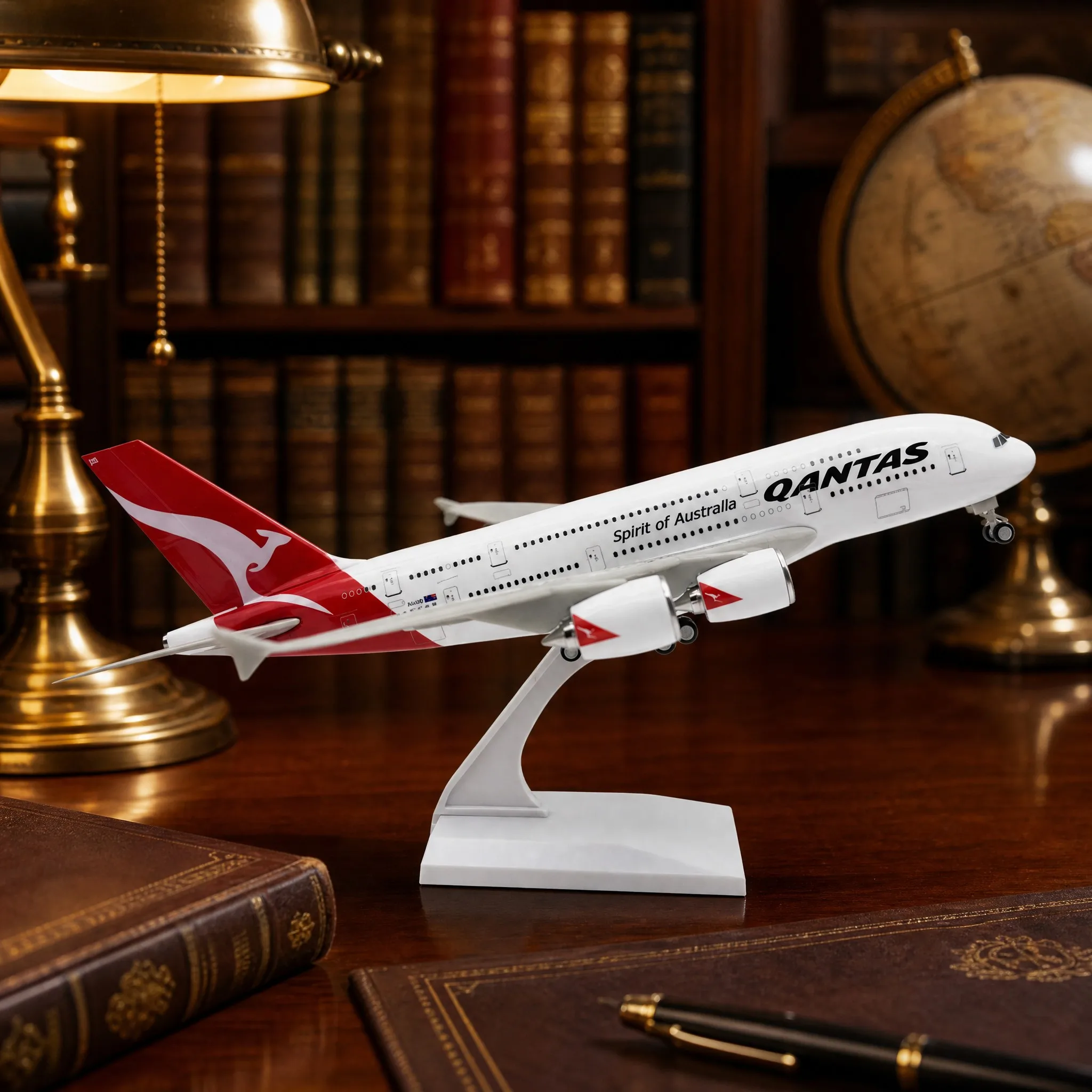 Scale Airplanes 30cm Air-bus A380 Air Australia Airways Plastic Model Aircrafts Model Resin Airplane Gift For Collection Decorat