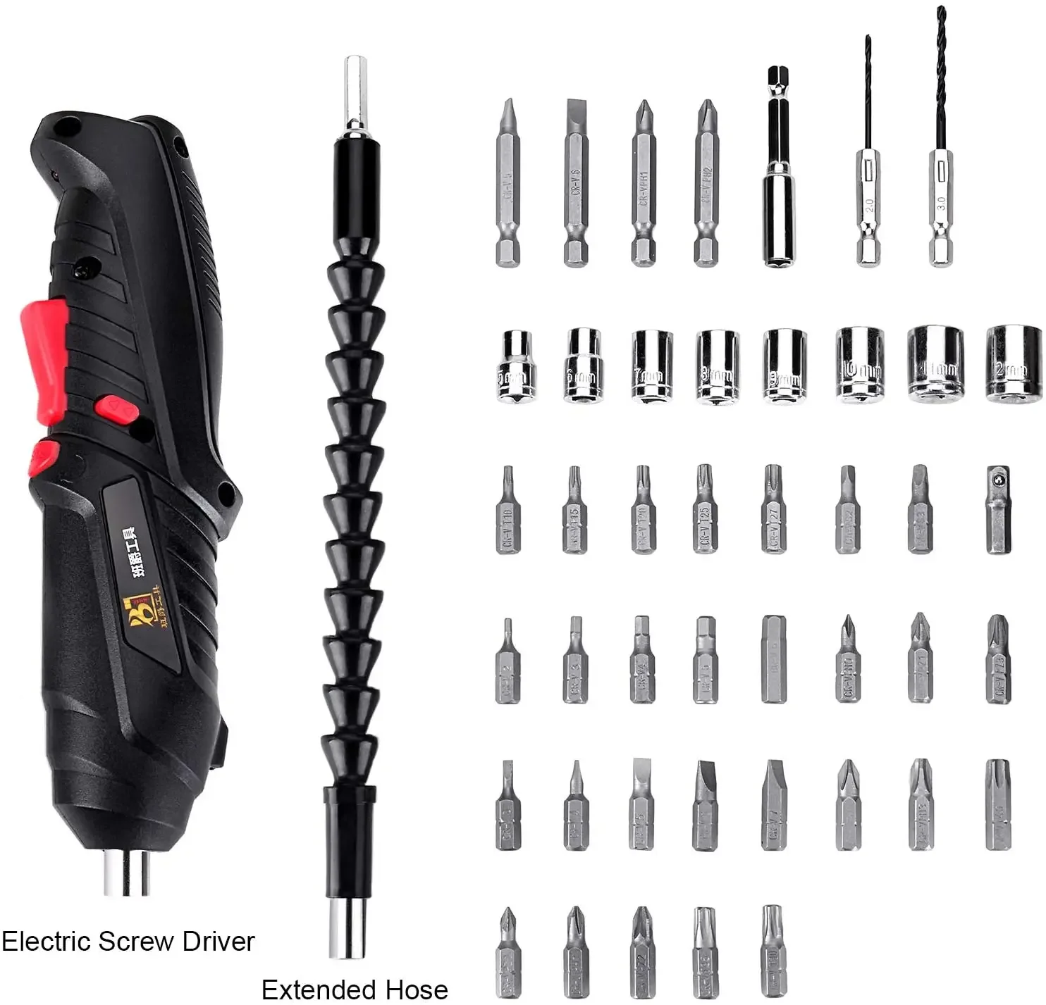 47 in 1 Electric Screwdriver Cordless Drill Bits Rechargeable 3.6V Rotatable Drill Driver Kits Home Improvement DIY Project