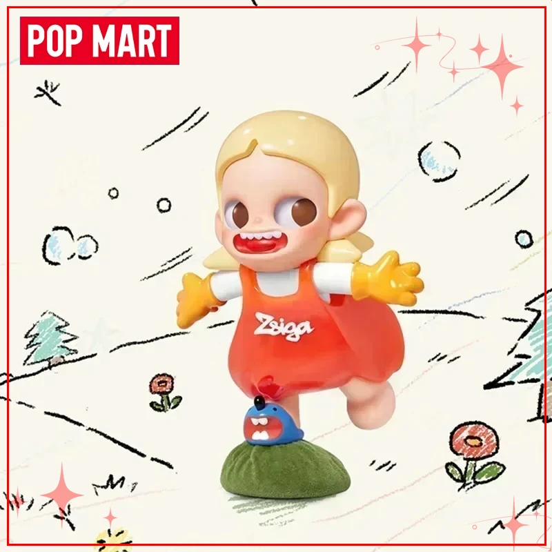 

POPMART Zsiga Along the Way People Series слепая коробка Коллекционные фигурки Модные игрушки и подарки Декоративные фигурки