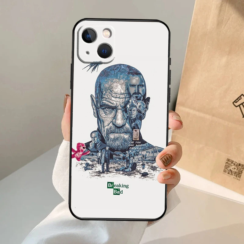 Heisenberg Breaking Bad Case For iPhone 16 15 14 13 12 11 Pro Max XS XR X Plus 12 13 Mini Bumper Back Cover