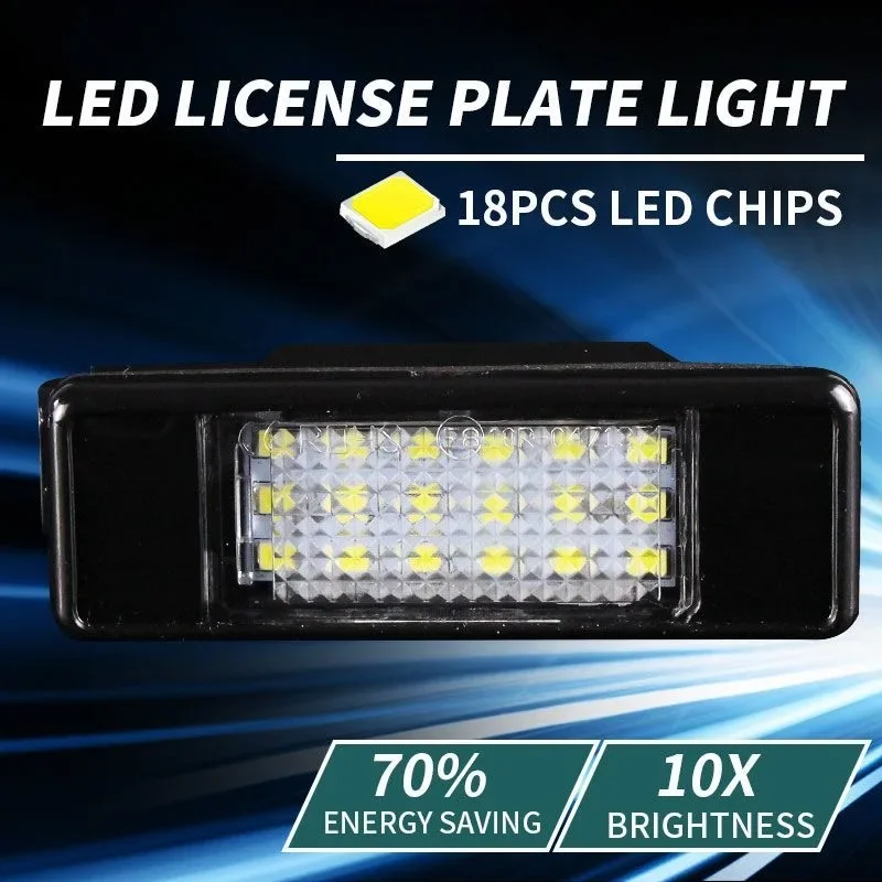 ANGRONG 2x LED رقم الترخيص لوحة ضوء Canbus لسيتروين C2 C3 C5 C6 C8 وبيجو 106 1007 207CC 307 308 3008 406 508 607 #4