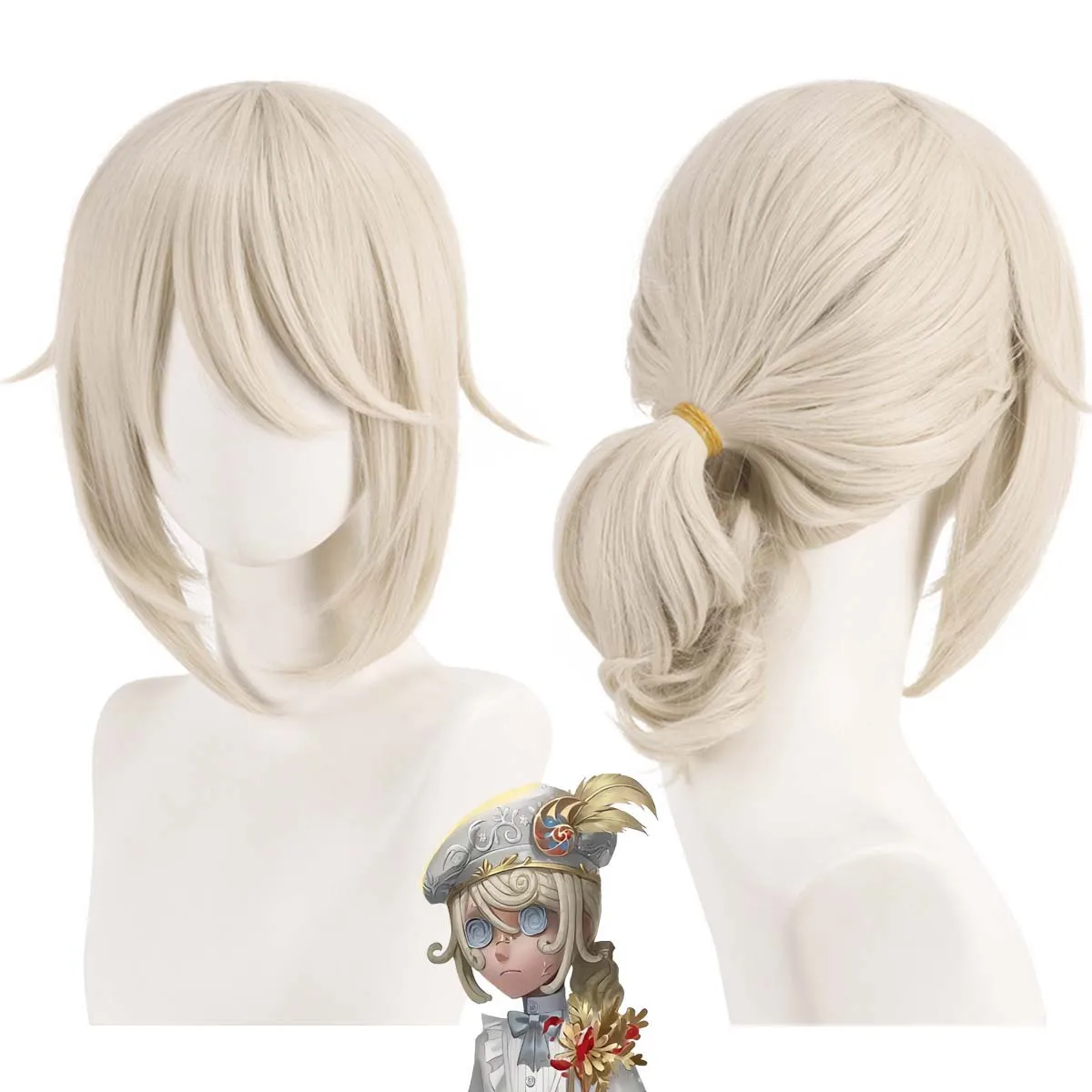 Man Carnival Game Identity V Survivor Painter Cosplay Edgar Valden Golden Ratio Wig