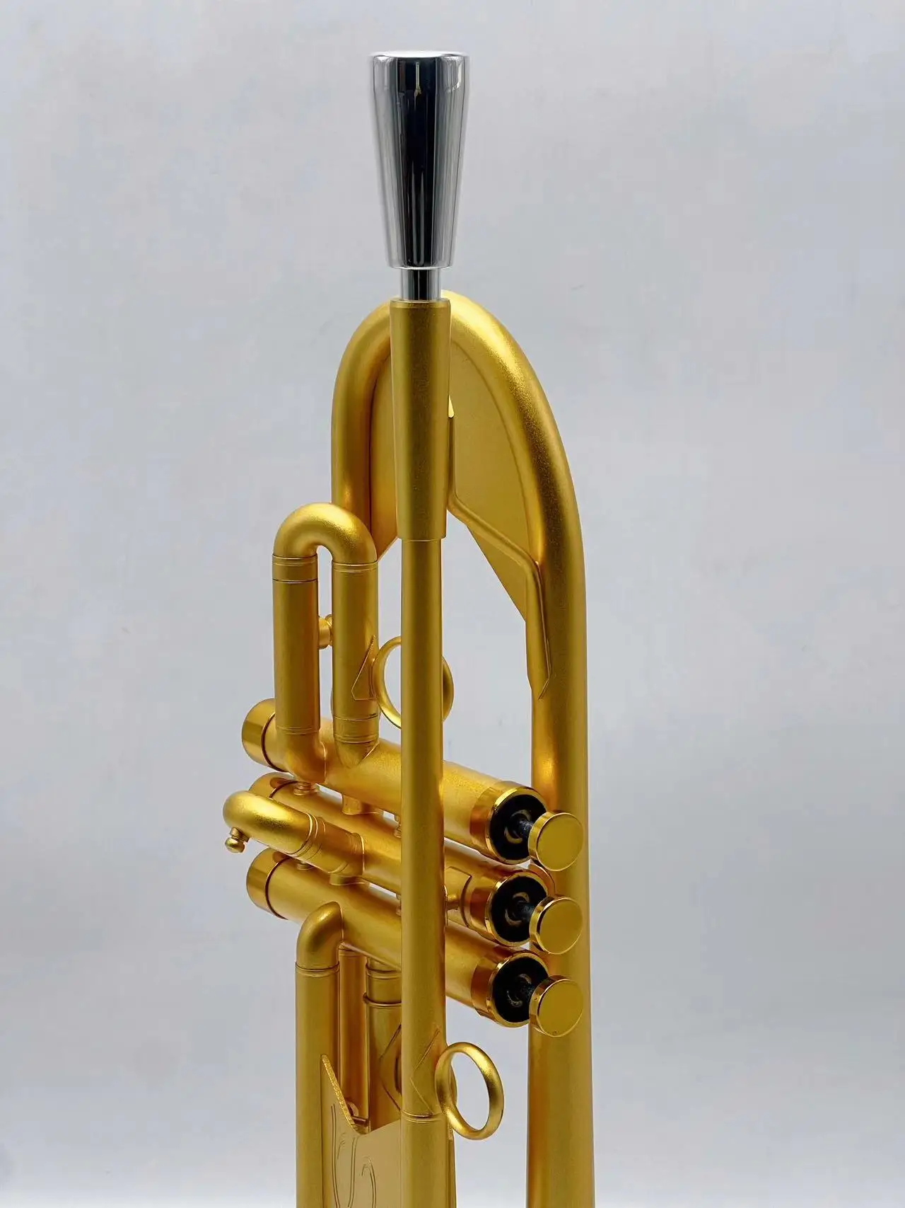 Weighted style gold-plated trumpet instrument frosted grained trumpet instrument jazz style instrument