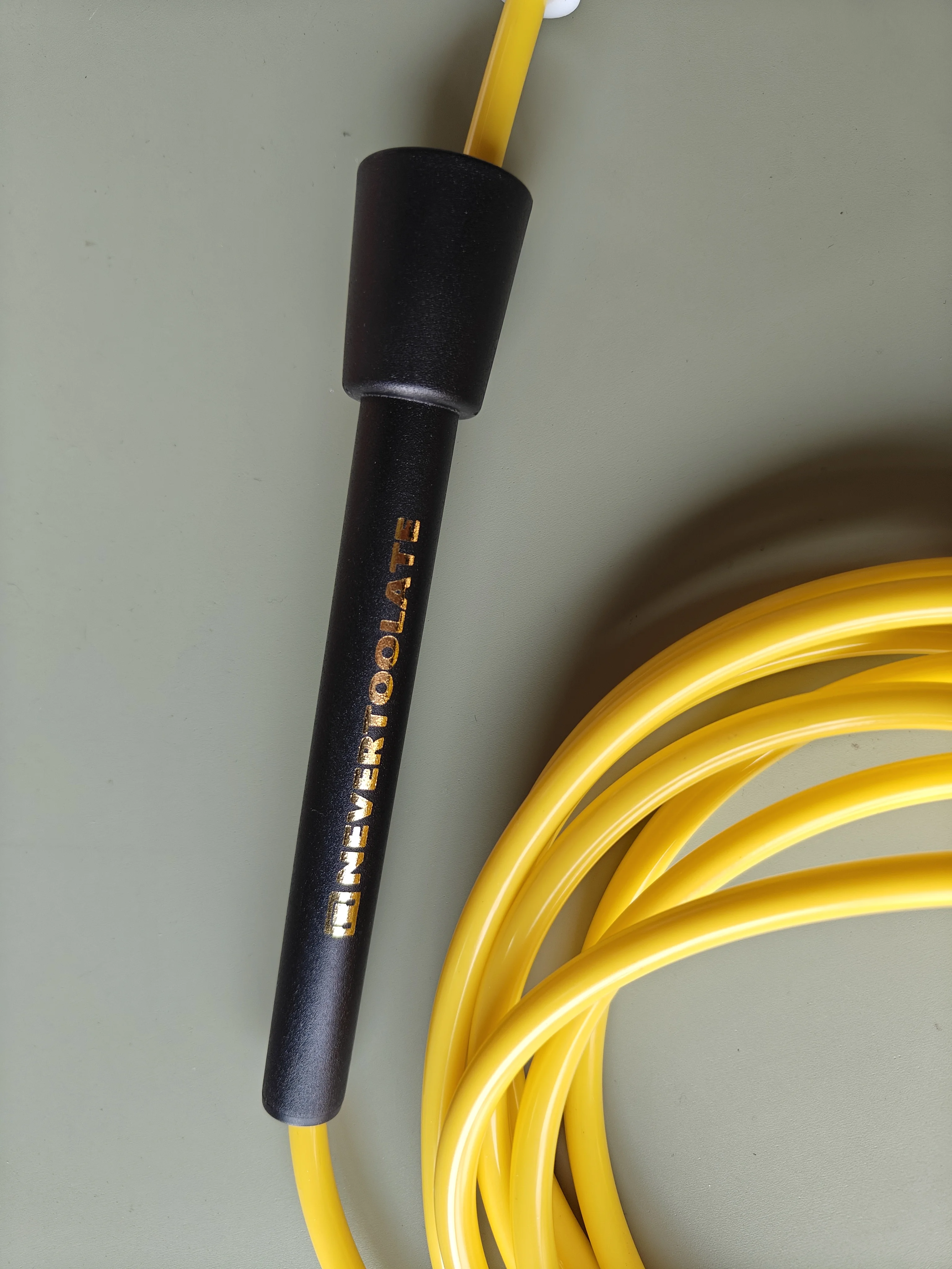 NEVERTOOLATE hard and soft 85A AND 80A 5.8mm thick speed skip rope longer 3.2m cord  fitness crossfit
