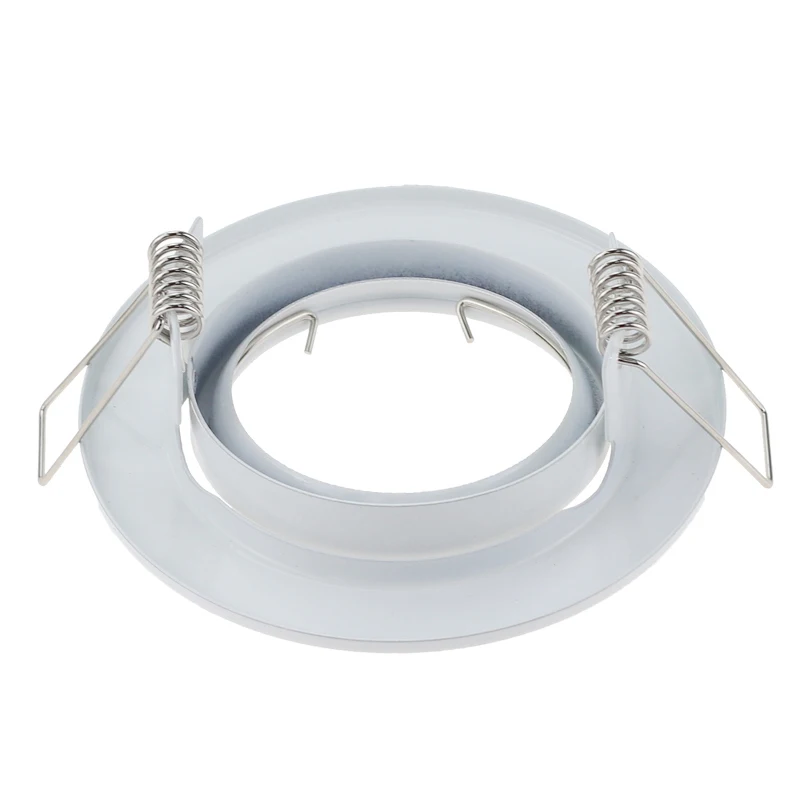 LED Recessed Downlight Frame GU10 MR16 Housing White Round GU10 Surface Mounting Aluminum Frame For Led Fixture Downlight MR16