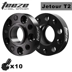 TEEZE 2PCS 25/30/35mm 5x108 60.1 For Chery Jetour Traveler T2 Flange Plate T6-7075 Wheel Spacers Aluminum Hub widened Adapter
