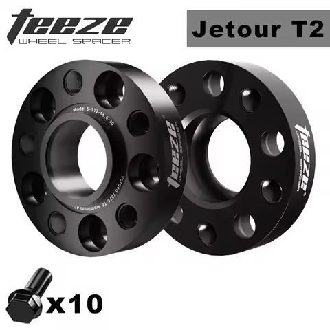 TEEZE 2PCS 25/30/35mm 5x108 60.1 For Chery Jetour Traveler T2 Flange Plate T6-7075 Wheel Spacers Aluminum Hub widened Adapter
