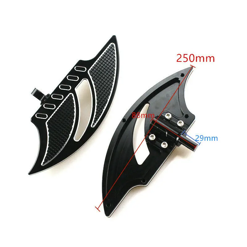 2pcs Motorcycle Floorboards Foot Pegs Floor Board Pedals For Harley Sportster 883 FLST Road Glide FLHR