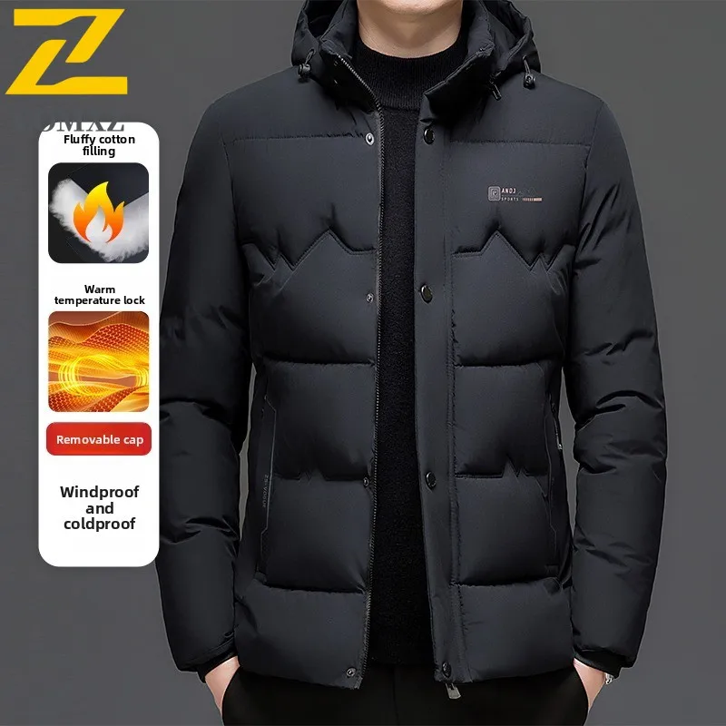 

EIAO Men's Winter Padded Work Jacket for Senior Thermal Hooded Coat with Seam-Sealed Technology for Extreme Cold Protection 2025