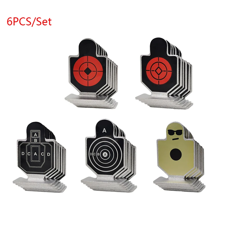 

6 Pcs/Lot Tactical Shooting Target Set Useful Hunting Airsoft Target