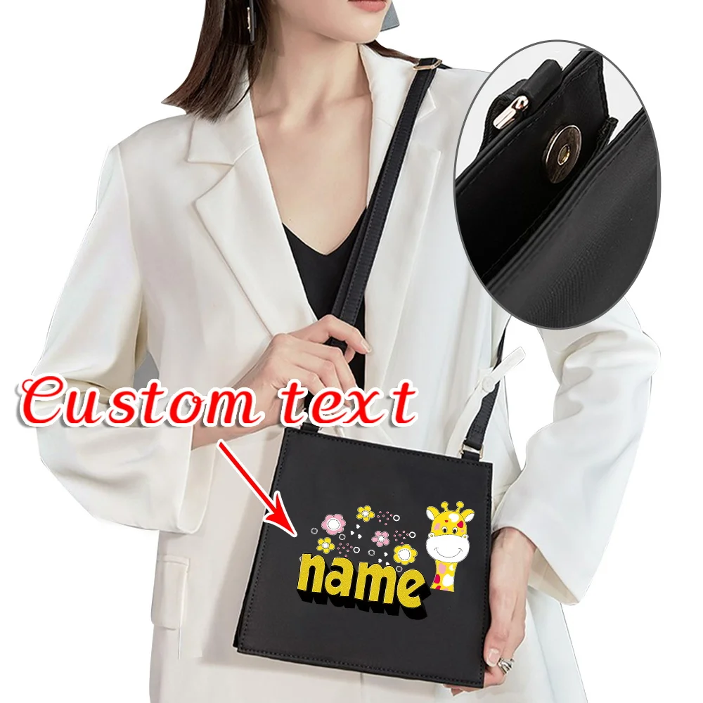 

Personalized Customization Name Women's Fashionable Crossbody Bag Shoulder Bag Commuting Storage Bag