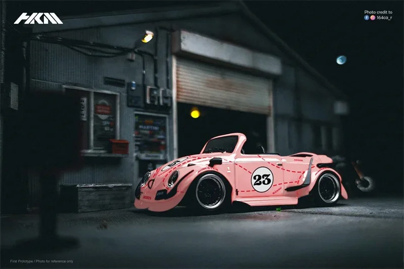 HKM 1:64 RWB orange / pinkpig Diecast Model Car