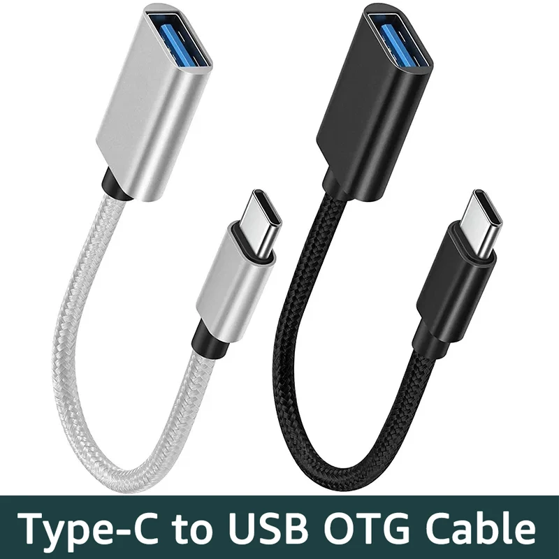 OTG Type C Cable Adapter USB 3.1 to Type C Adapter Connector for Xiaomi Samsung S23 Huawei OTG Data Cable Converter for MacBook