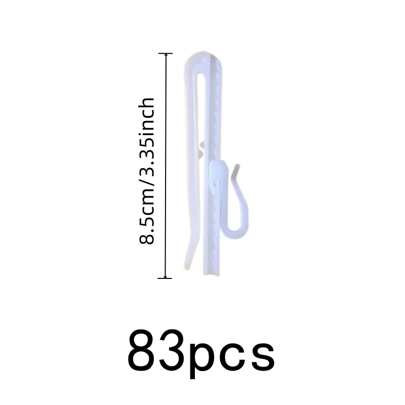 83 pcs 8.5cm Raise Lower Curtain Clips, Easy Install Simple Setup for Blinds Installation, Multipurpose