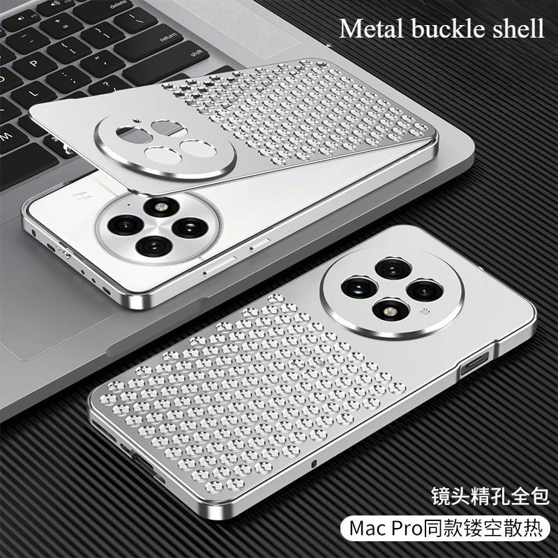 Case For Oneplus 13 Heat Dissipation Aromatherapy Buckle Metal Skin-friendly Cover For Oneplus 13 Shockproof Bumper Funda