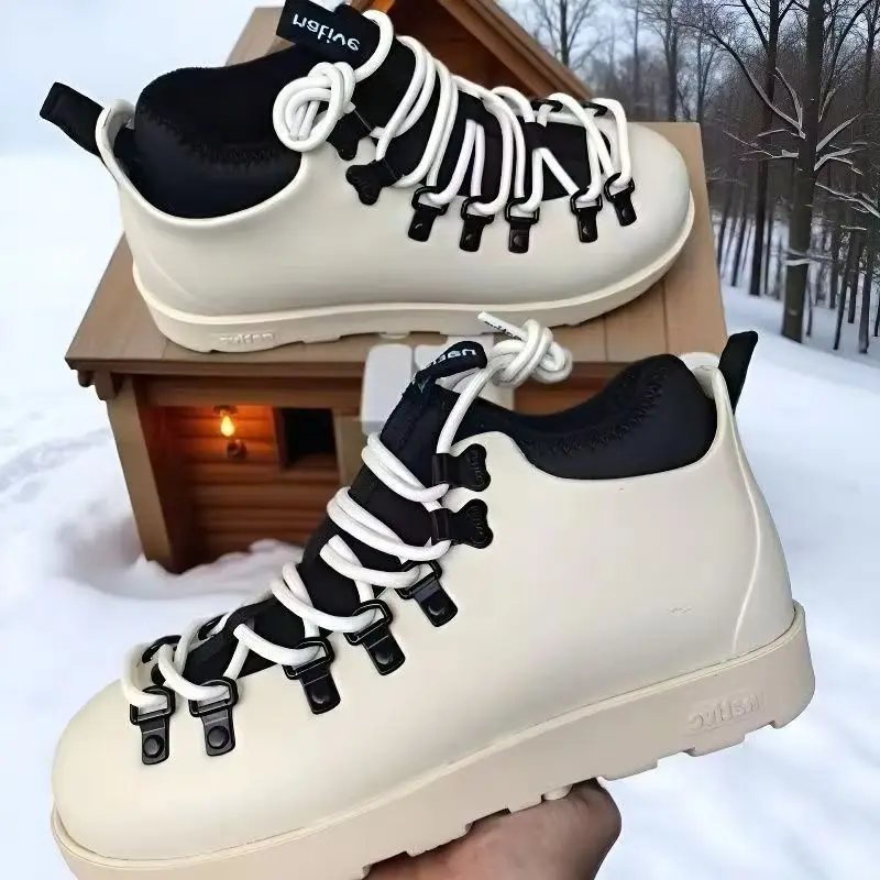 

2026 Winter Warm Hiking Shoes For Men High Top Trekking Boots Man Professional Wide Feet Mens Shoe For Walking Outdoor Travel Sh