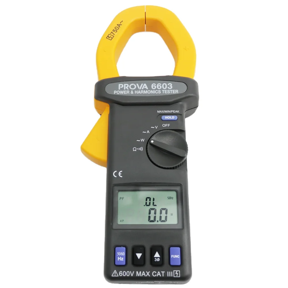 PROVA-6603 Power Analyzer Meter Power Quality Clamps Power&Harmonics Tester AC Current AC Voltage Resolution 0.1 PROVA6603