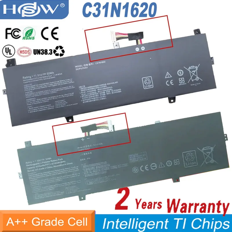 NEW C31N1620 Laptop Battery for Asus ZenBook UX430 UX430UA UX430UN UX430UQ UX430UQ-GV015T PRO PU404 PU404UF 11.55V 50WH