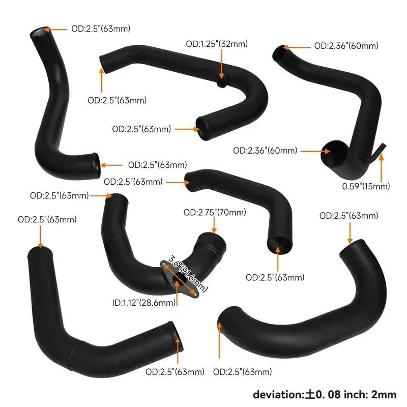 

Bolt on Front Mount Intercooler Kit for Subaru WRX STI Ej20 Ej25 08-14 Black Blue Red - Performance Turbocharging Upgrade