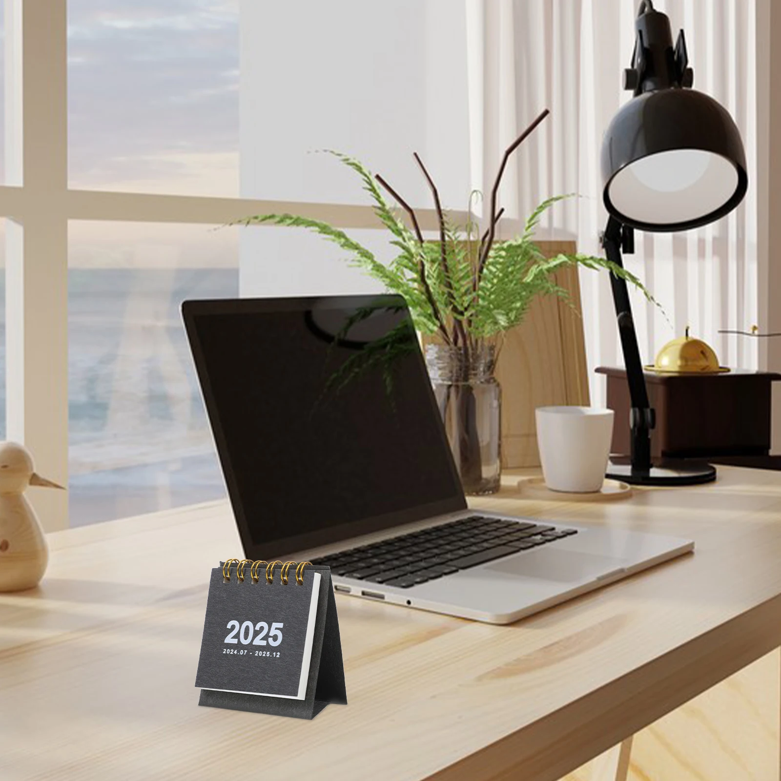 

Mini Desk Calendar Decorative Standing Monthly Flip up Simple Desktop Small-sized
