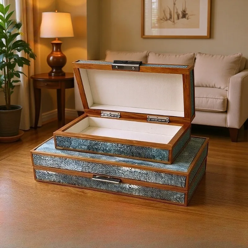 Large Capacity Jewelry Storage Box Leather Ring Organizer Boxes Household Bracelet Storages Case Travel Necklace Collection Case