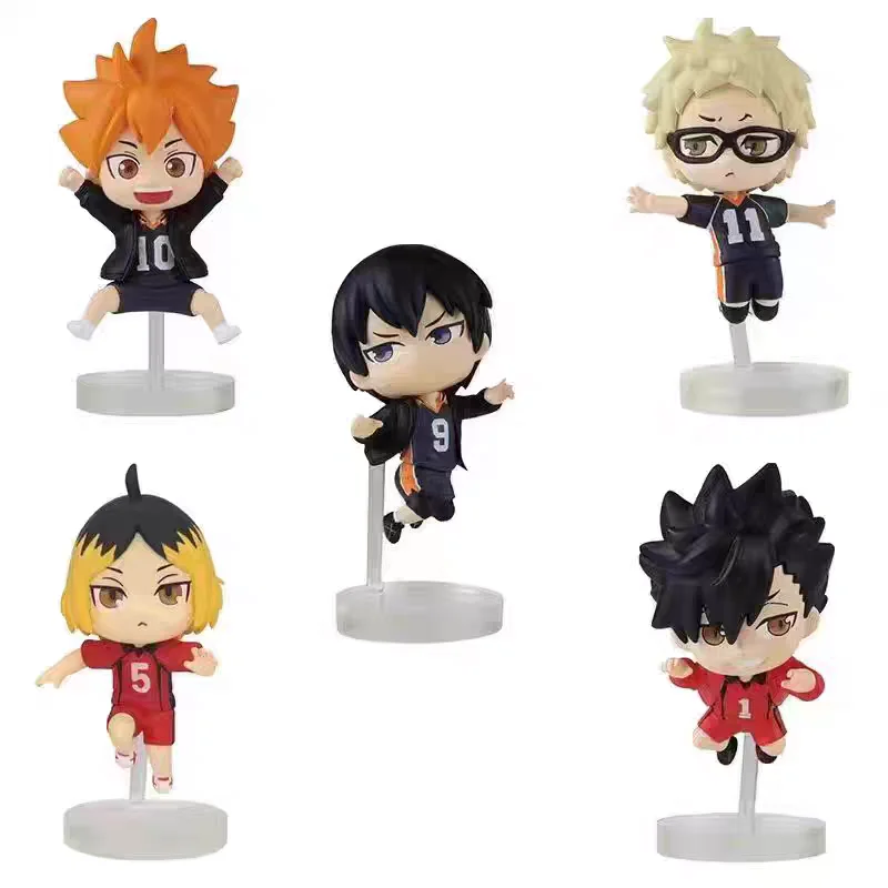 

Original capsule toys Haikyu!! Pyonkore Figure Karasuno High School VS Nekoma High School kawaii Shoyo Tsukishima Kozume