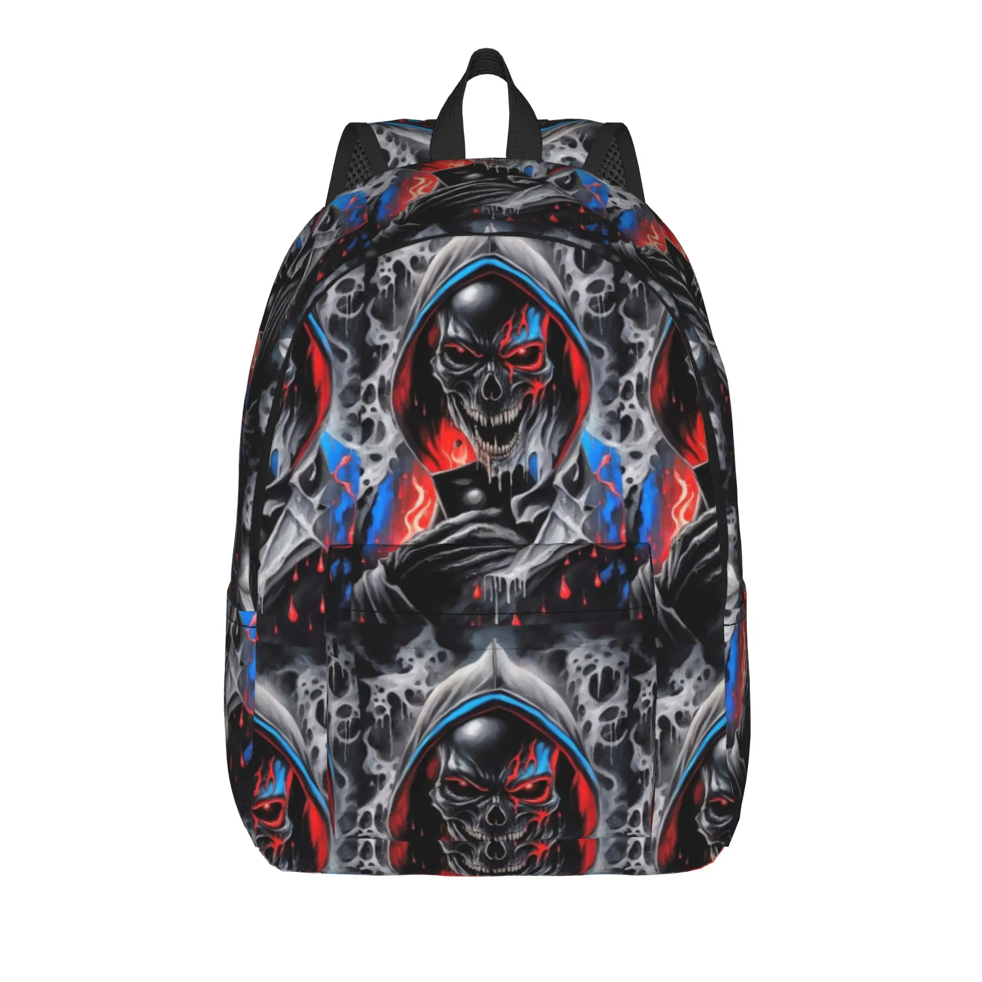Psychedelic Hooded Demon Monster Backpack Youth  Durable Backpacks Polyester Funny School Bags Cycling Custom Rucksack