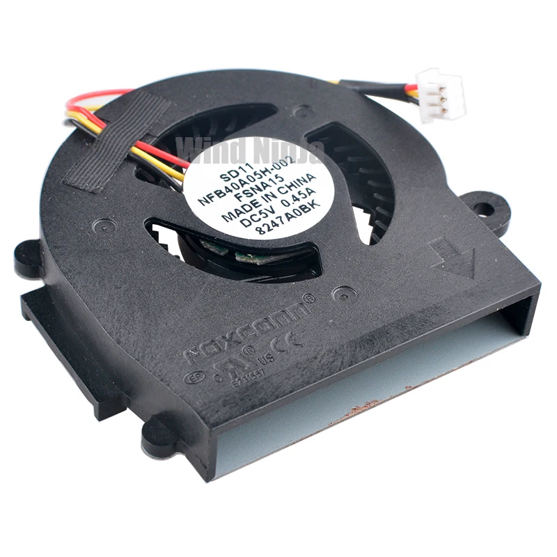 (2pcs) NFB40A05H-002 Low Profile Axial Fan DC5V 0.45A 3-Pin Replacement Fan for Car Tablet CPU Heat Sink