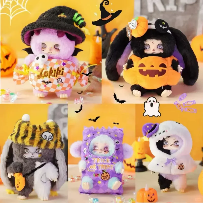 2025new Lokiki Let'S Play Pranks Together Series Trendy Blind Box Toys Kawaii Doll Collectible Pendant Decoration Halloween Gift