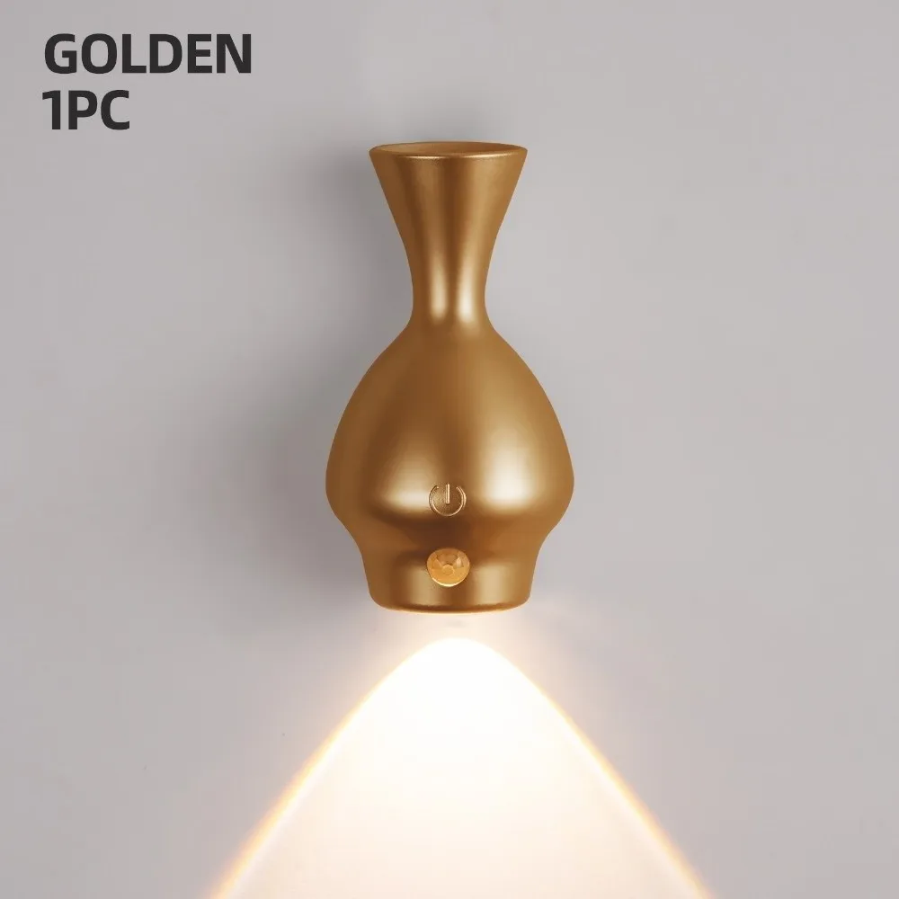 Christmas LED Motion Sensor Wall Lamp Touch-Controlled Motion Activation Magnetic Wall Light No Drilling USB Rechargeable