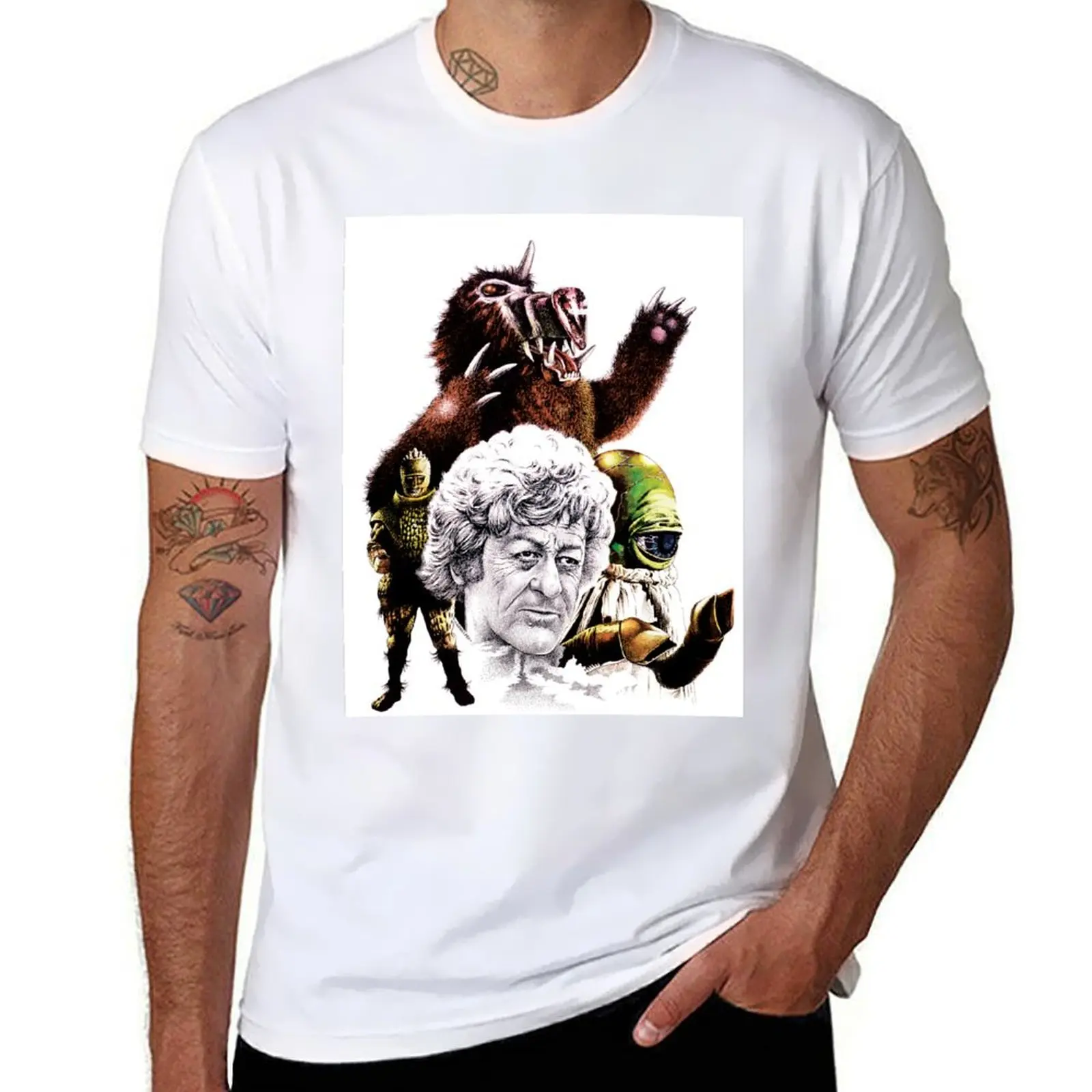 

The 3rd Doctor and the Curse of Peldon T-Shirt blanks anime t shirts luxury designer heavyweight t shirts for men
