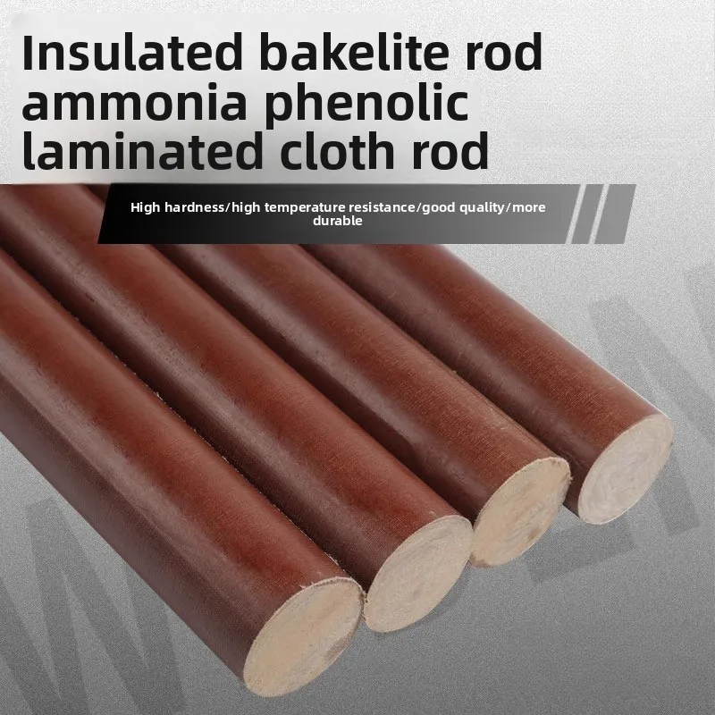 

High Temperature Phenolic Resin Laminated Cloth Rod Bakelite Insulation Solid Cylinder Durable
