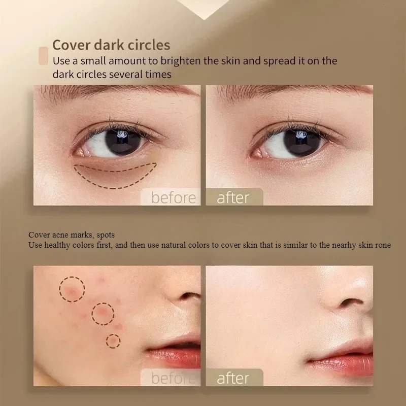 3-color Concealer Palette Professional Makeup Conceal Cream for Face Eye Contour Dark Circles Corrector Korea Cosmetics 3g