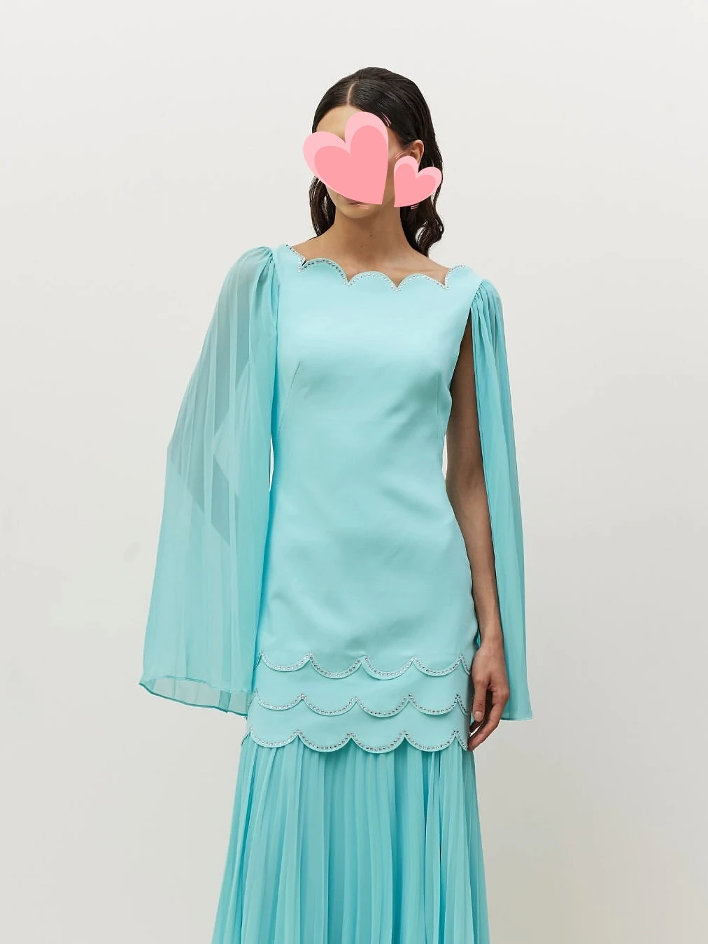 Oisslec robes de bal élégant Vintage doux bleu perles en mousseline de soie élégant personnalisé Occasion formelle robe de bal robes de soirée