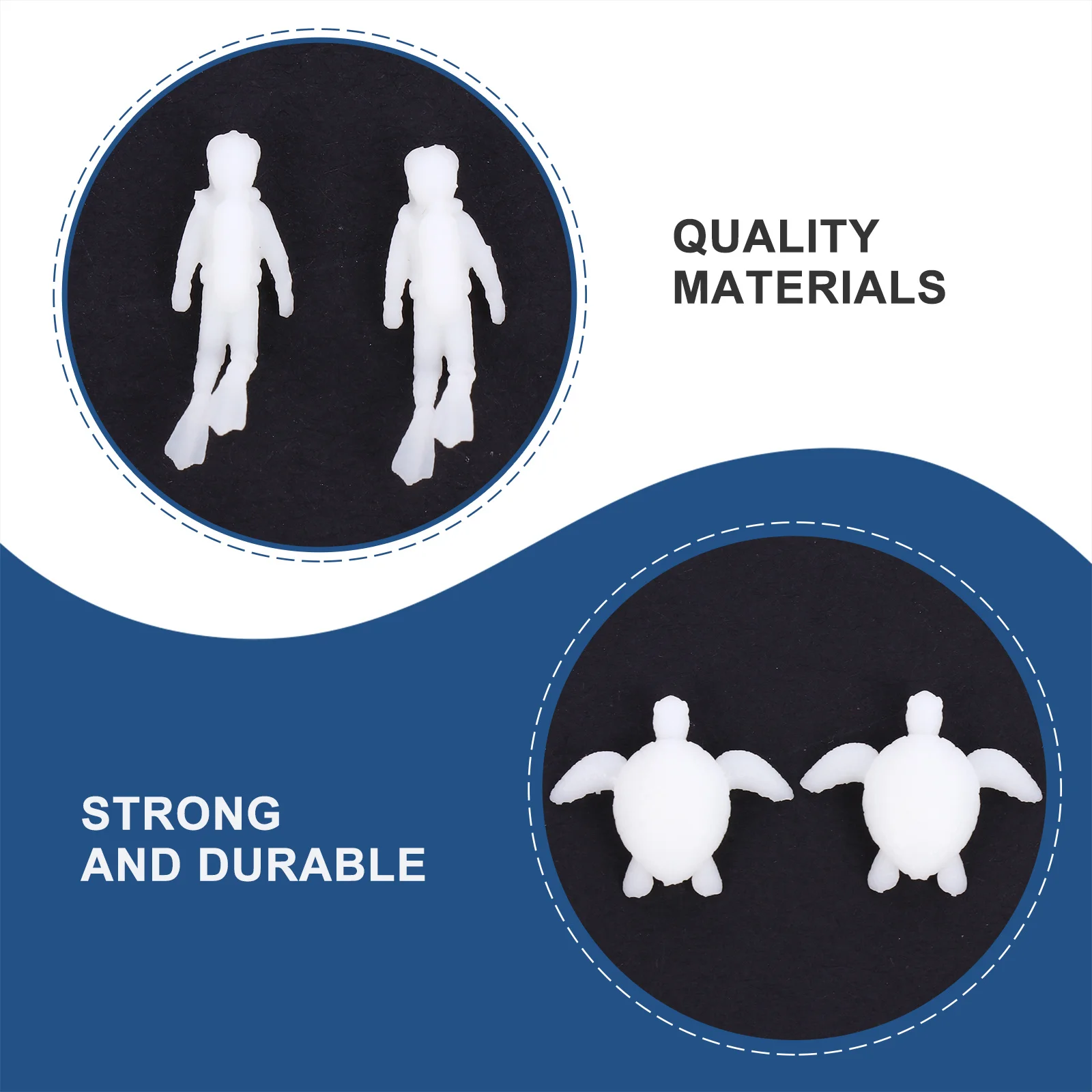 6 قطعة ثلاثية الأبعاد المشهد الصغير الحلي اليدوية ايكو السلاحف غواص الحبار مصغرة الديكور DIY بها بنفسك ديكور المناظر الطبيعية الصغيرة