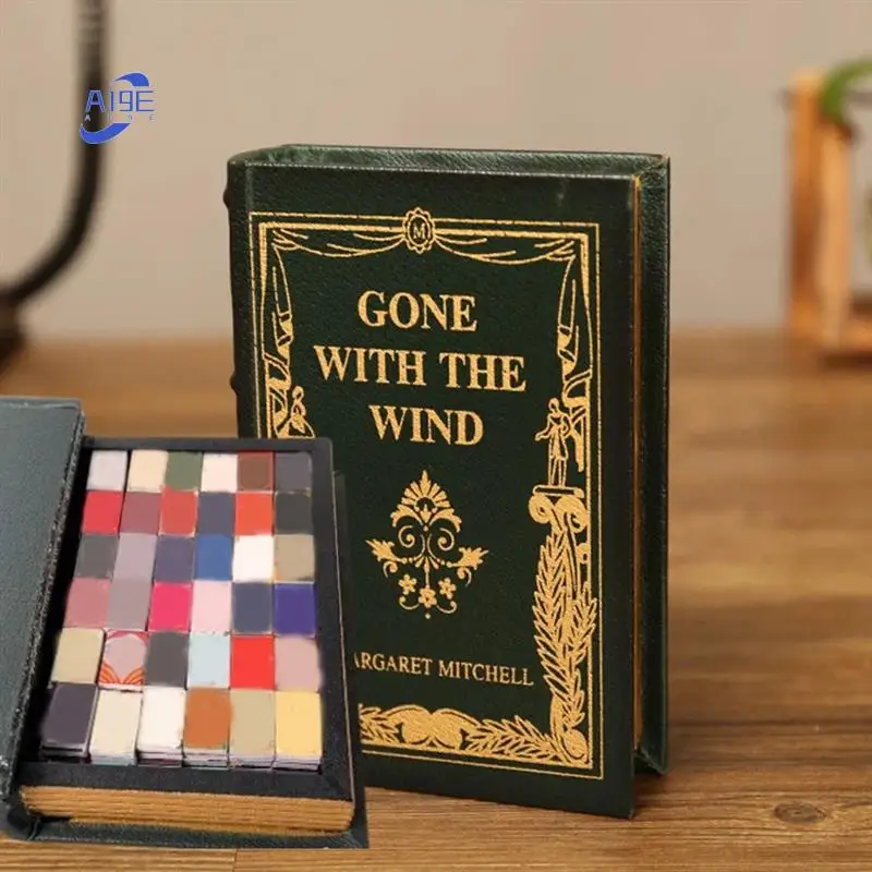 

A19E-Anxiety Book Box Shake Away Your Anxiety With Minibooks, Bookbox Decoration, Book Lover Christmas Ornaments
