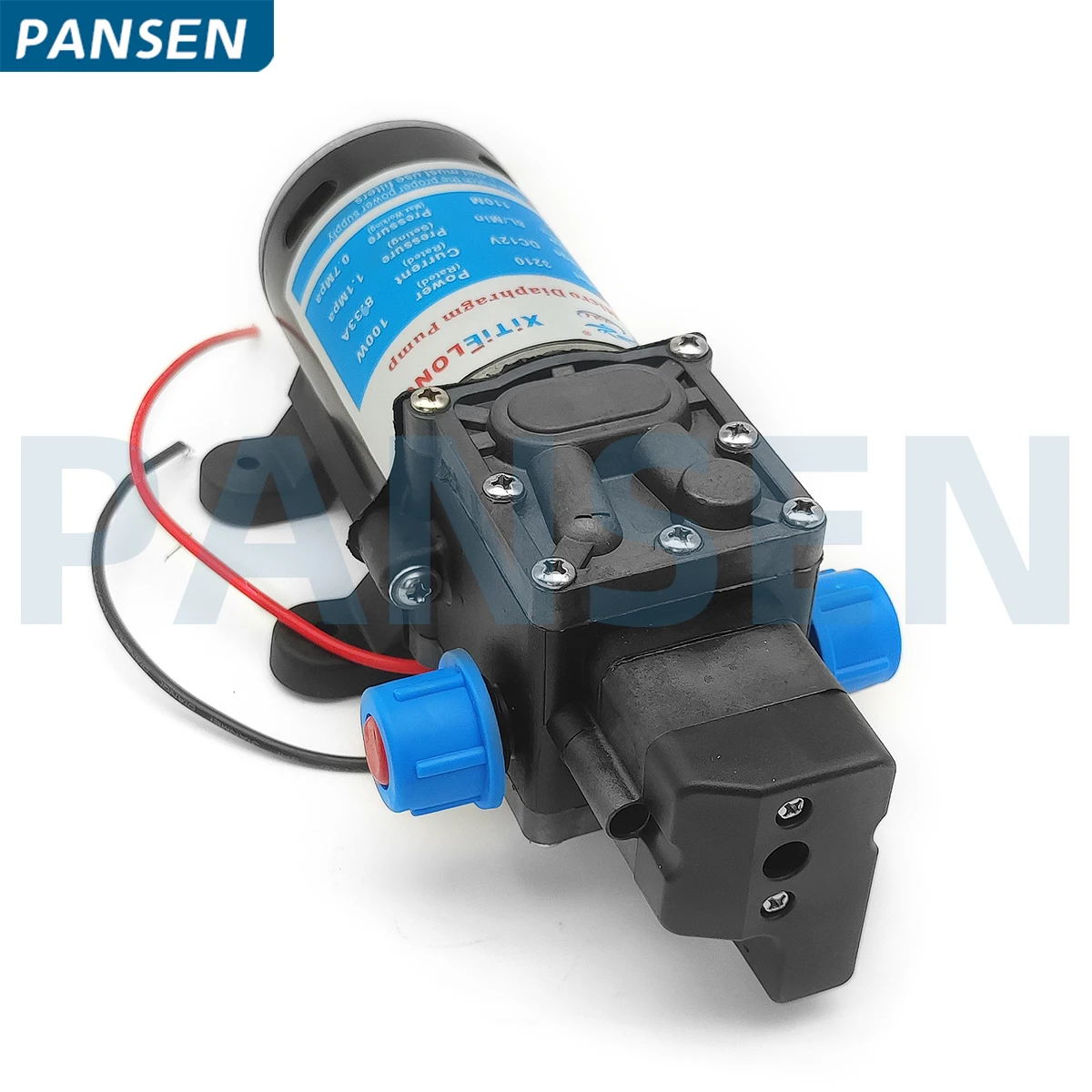 DC 12V 120W 130PSI 10L/Min Agricultural Electric Water Pump Black Micro High Pressure Diaphragm Self Priming Pump Sprinkler Car