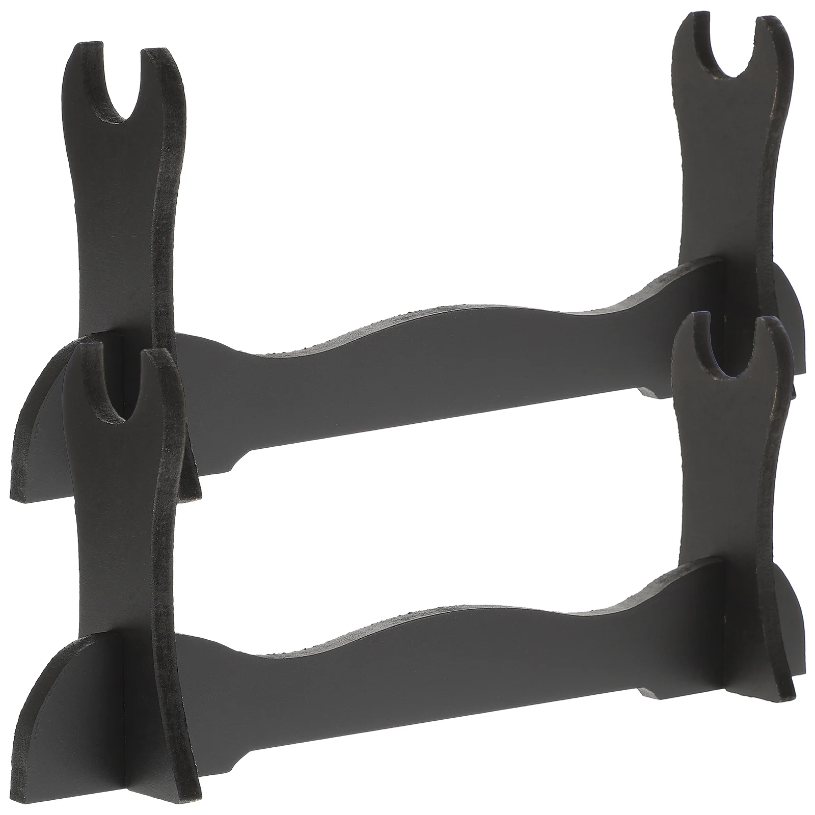 

Single Layer Knife Rack Stand for Display Storage Home Decor Gaming Room Wooden Material holder stand