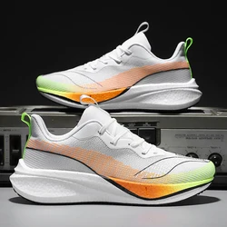 True Carbon Plate Men Running Shoes for Women Outdoor Mesh Jogging Sports Shoes Ultralight Sneakers Men Athletic Training Shoes