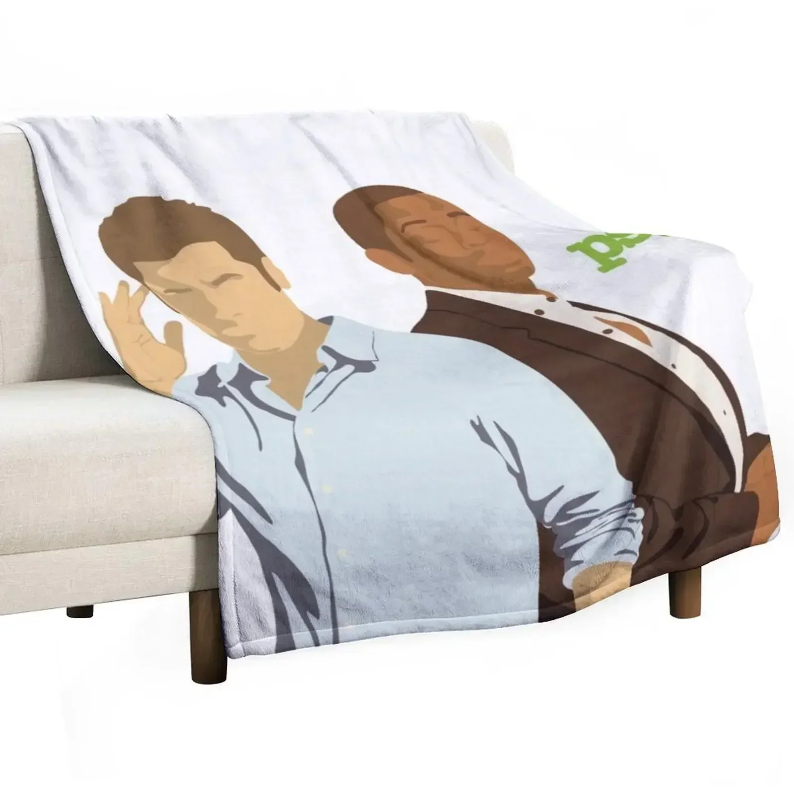 Psych TV- Shawn And Gus Throw Blanket Retros Decorative Beds funny gift Furrys Blankets