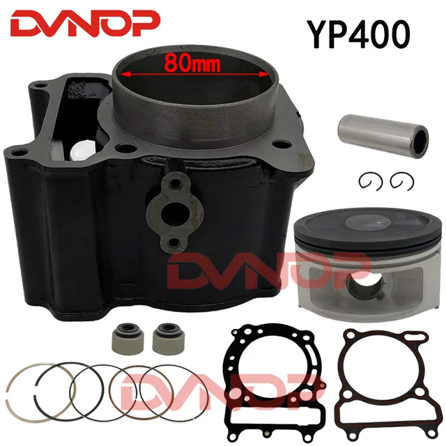 80mm uszczelka tłoka cylindra dla Linhai 400 LH400 YP400 ATV UTV Buggy skuter części do silnika motocykla Pin 18mm