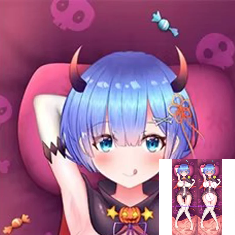 

Dakimakura Anime Pillow Cover Reim Sided Print 2Way Cushion Bedding Gifts