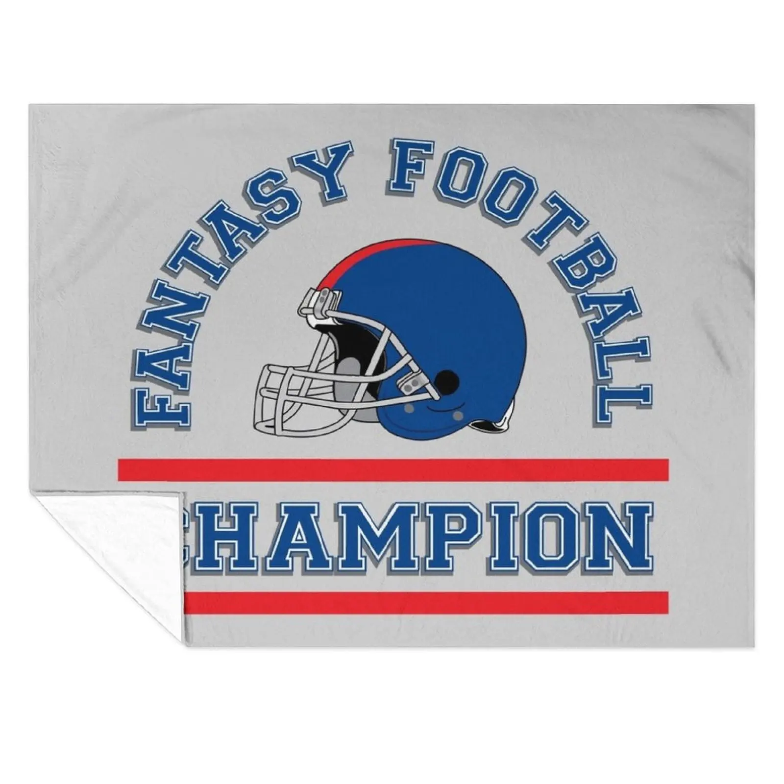 

Fantasy Football Champion Throw Blanket Decoratives decorative Winter beds Furry Blankets