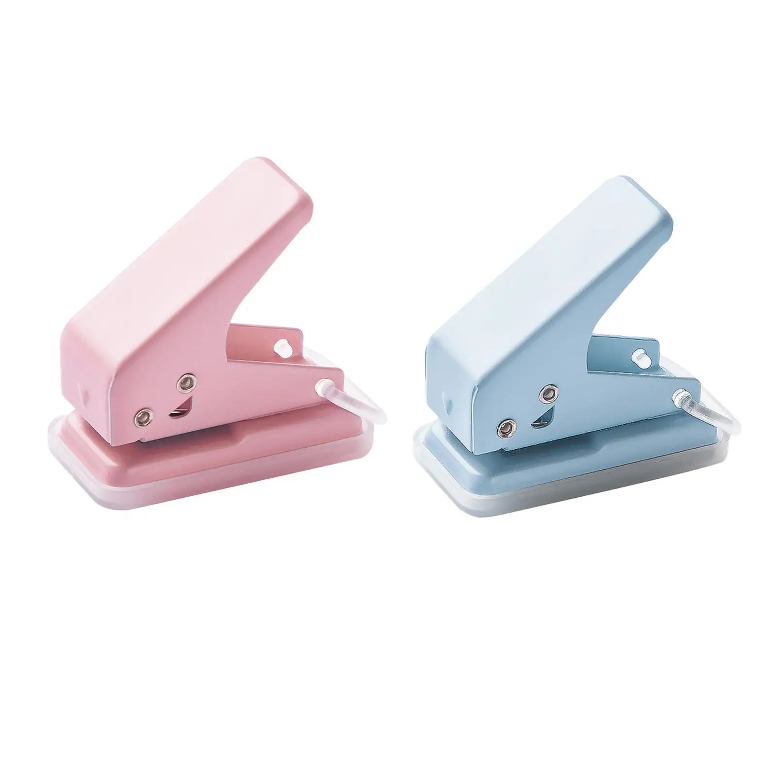 Mini Paper Punch Children Adults Mini Size with Closure Buckle Cute Easily Press Hole Puncher Single 10 Sheet Paper Capacity