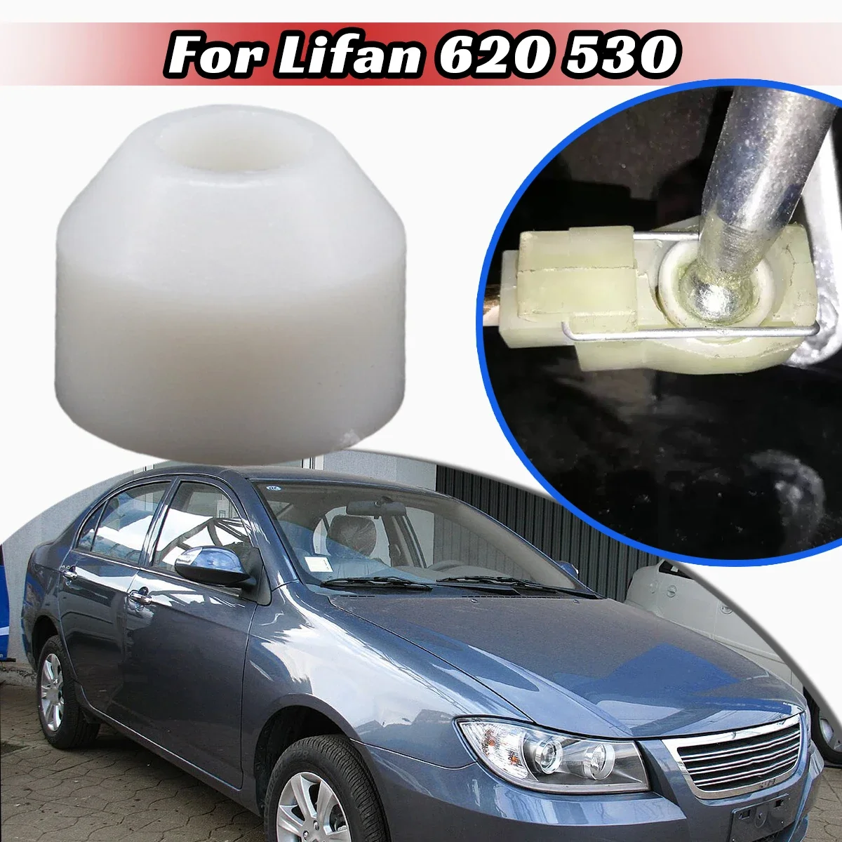 For Lifan 620 530 Replace Plastic Bushing Cup Shift Tower Base Gearstick End Bottom Control Lever Pivot Ball Sleeve Grommet End