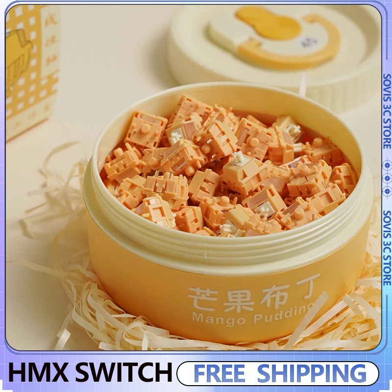 

Переключатель для пудинга Mango HMX, низкочастотная горячая замена, заводская смазка, индивидуальный триггер 37 г/43 г/45 г52 г, механический переключатель клавиатуры