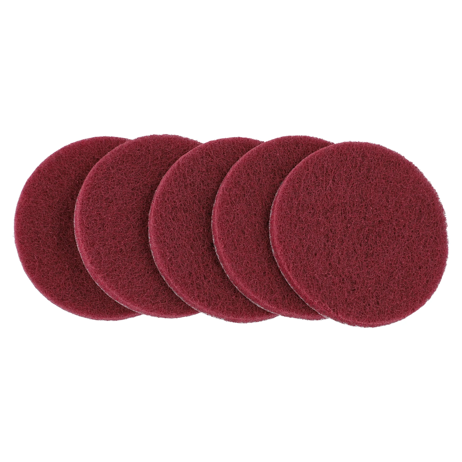 5pc Cleaning Cloth Scrubbing Pad Industrial Scrubbing Pad Nylon Polishing Pad 4-inch Car Scrubbing Pad Set Sponge Shower Bathtub