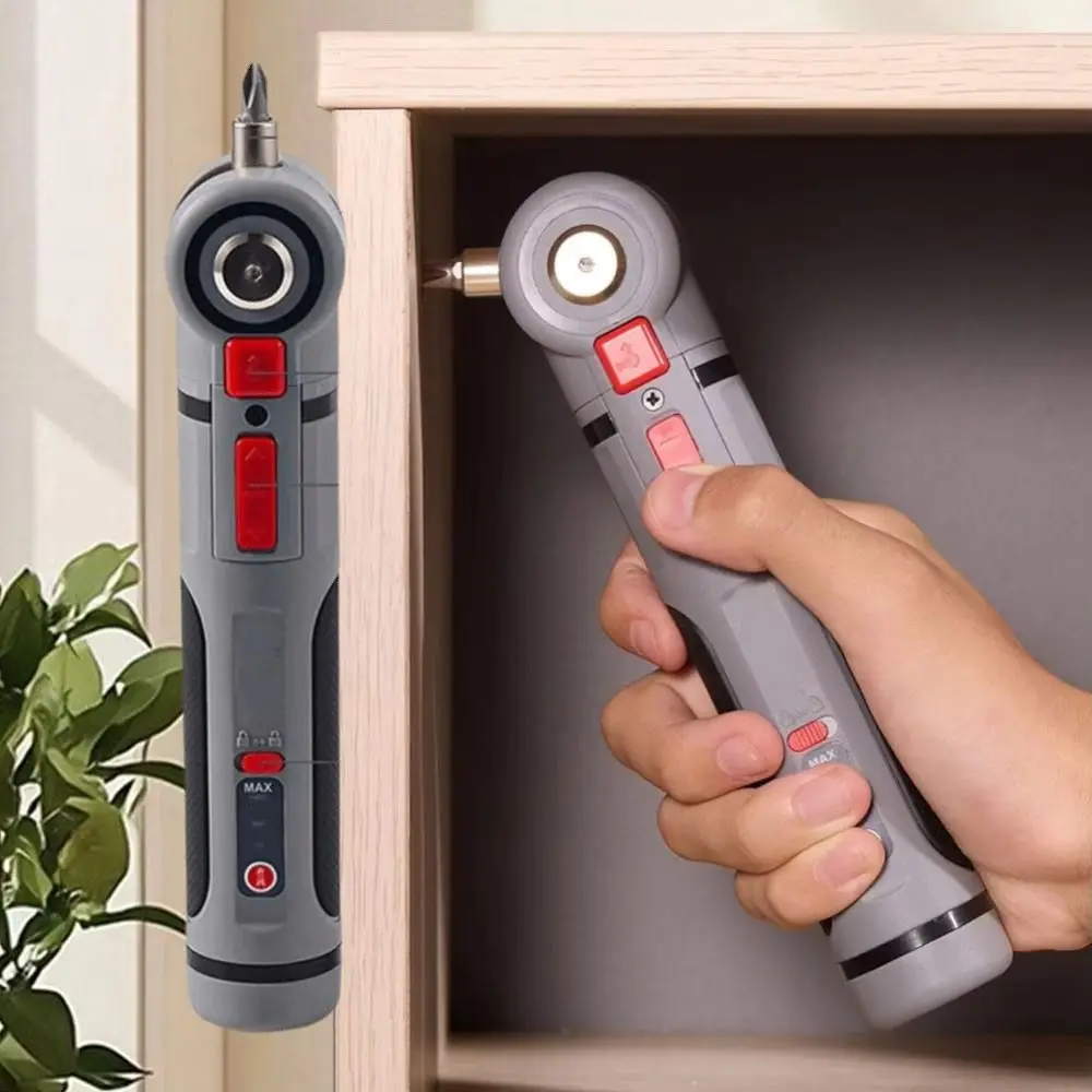 

4 V Electrical Screwdriver Set Pen Shaped Ergonomic Cordless Screwdriver Mini with LED Light Power Drill Household