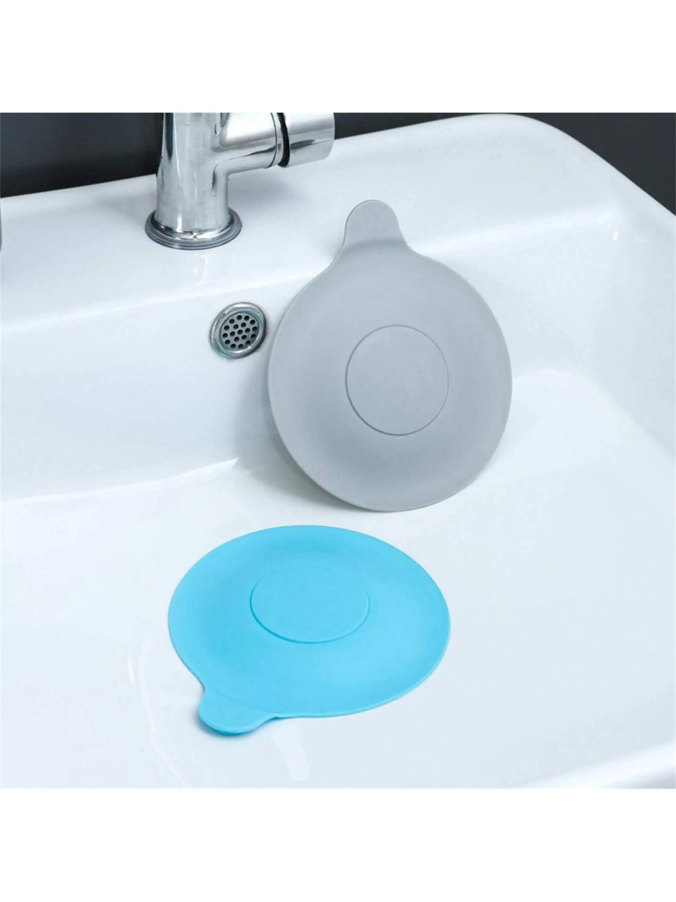 1/2pcs  Silicone Bathtub Drain Plug - Reusable Rubber Stopper For Sink, Bathtub, , Laundry & Floor Drain, /Bathroom Tool Smell